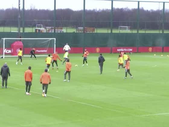 Article image:(Video) Van de Beek steals headlines in Diallo’s first training session with stunning whipped goal