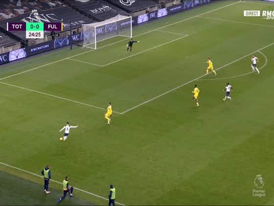 Article image:Video: Harry Kane dives down to score fine header after Sergio Reguilon’s pinpoint assist hands Spurs lead vs Fulham