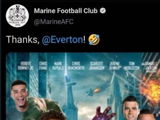Article image:Photo: Marine forced to delete funny Everton tweet due to complaints from Spurs fans