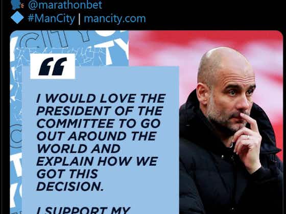 Article image:Photo: Man City’s Twitter admin goes rogue and highlights Pep Guardiola’s comments about the ESL