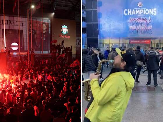 Article image:Video: Classy Man City fans put Liverpool fanbase to shame with COVID-friendly title celebrations