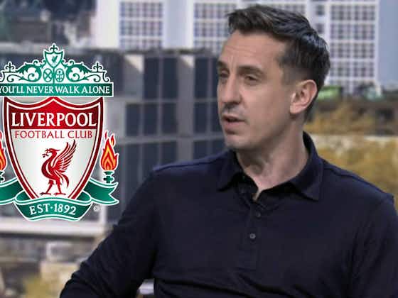 Article image:Gary Neville issues Liverpool warning over ‘very difficult to replace’ departee who will be ‘missed badly’