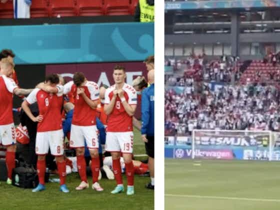 Article image:(Video) Incredible show of support between both Finland and Denmark fans following Eriksen’s medical emergency