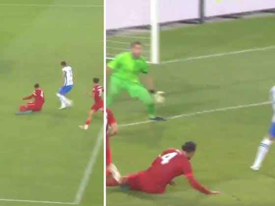 Article image:(Video) Virgil Van Dijk’s Liverpool return ends in embarrassment after being destroyed by Stevan Jovetic