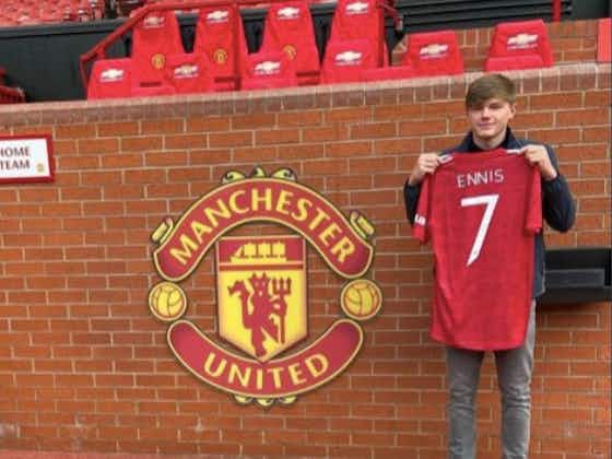 Article image:Photos: Starlet presented at Old Trafford after completing transfer from Liverpool