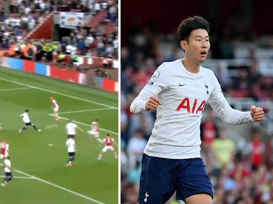 Article image:(Video) Heung-min Son pulls one back for Tottenham against Arsenal after great work from Sergio Reguilon