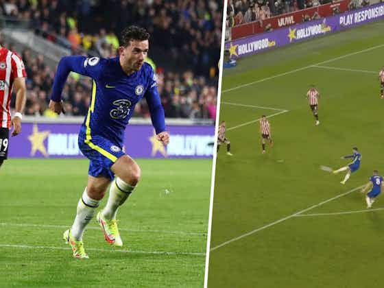 Article image:(Video) Ben Chilwell adds another brilliant volley to his showreel to give Chelsea the lead over Brentford