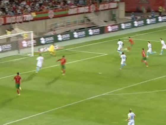 Article image:(Video) Bruno Fernandes scores Portugal’s third from exceptionally tight angle vs. Luxembourg