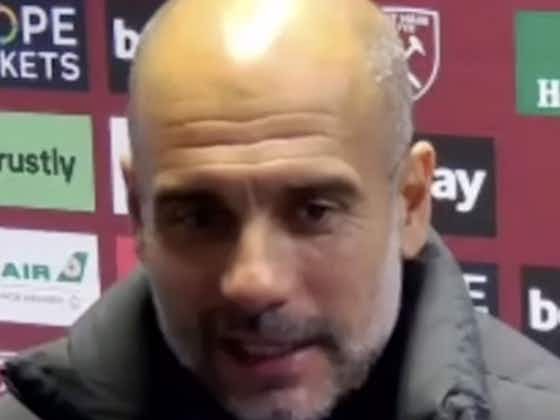 Article image:Video: Guardiola puts Foden’s penalty miss for Man City down to a learning experience