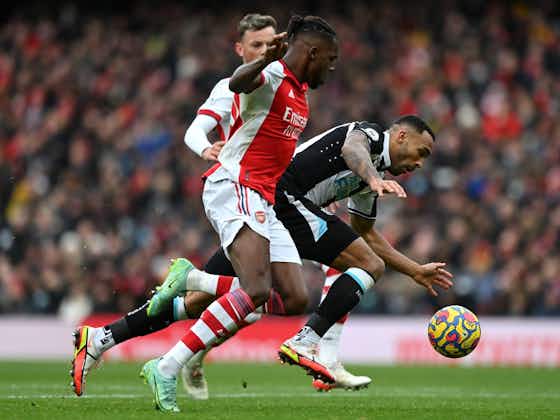 Article image:Both Arsenal and Newcastle got lucky with penalty shouts at the Emirates this weekend, says Mark Halsey