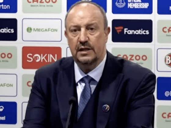 Article image:Video: ‘We didn’t do things right’ – Rafael Benitez laments Everton’s mistakes in the Merseyside derby