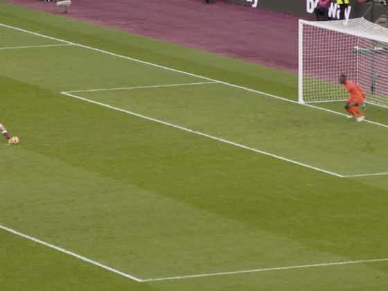 Article image:(Video) Lanzini fires West Ham level following rare Mendy error