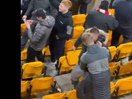 Article image:Video: Liverpool fan breaks off and steals a seat from the away end at Wolves