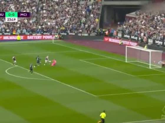 Article image:Video: Jarrod Bowen scores a huge goal in the title race as West Ham take 1-0 lead vs Man City