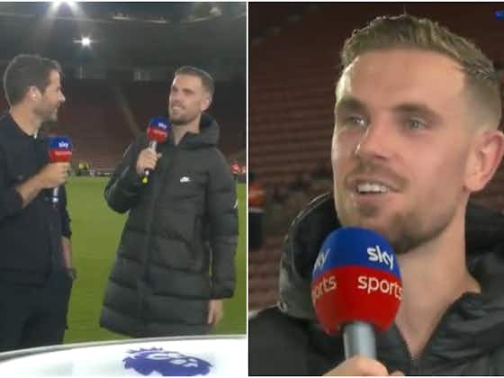 Article image:Liverpool’s Jordan Henderson admits he doesn’t enjoy watching Manchester City