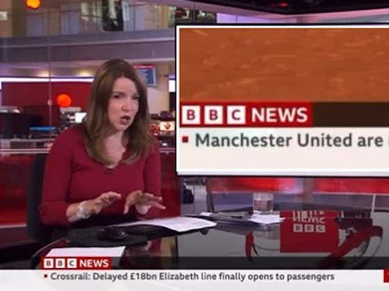 Article image:Video: BBC apologise and explain ‘Manchester United are rubbish’ appearing on news ticker