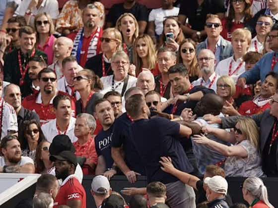 Article image:Atmosphere at Man United worsens as fans pictured fighting each other