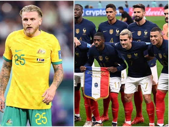 Article image:Australian international was refused a shirt swap by two France stars