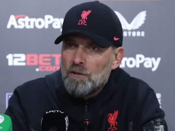 Article image:Edgy Jurgen Klopp refuses to talk to Liverpool reporter James Pearce after defeat to Wolves