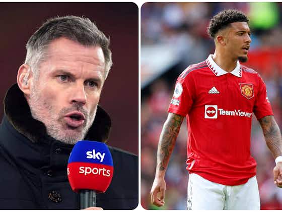 Article image:“Why is it different for Ten Hag” – Jamie Carragher backs Man United boss in Jadon Sancho row