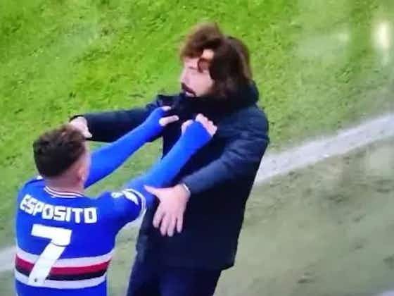 Article image:Video: Player grabs Andrea Pirlo by the collar and shakes him wildly in crazy scenes
