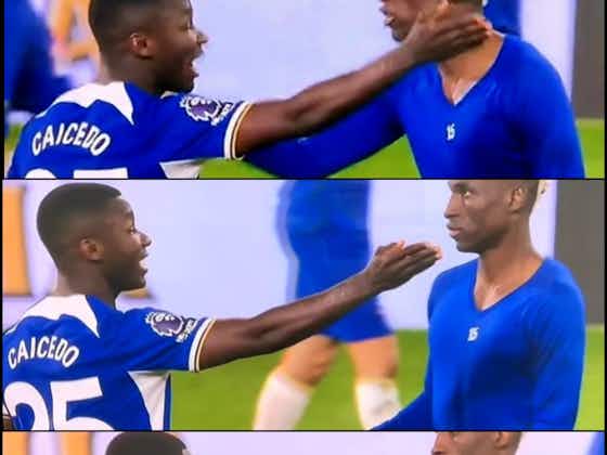 Article image:(Image): What Moises Caicedo did to Nicolas Jackson after penalty incident