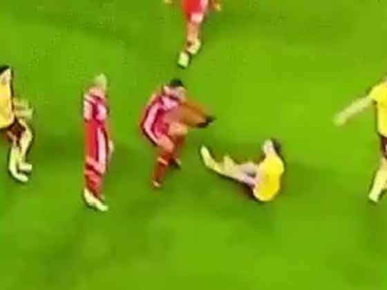 Article image:(Video) Matip teases Burnley player for going to ground before half-time scuffle