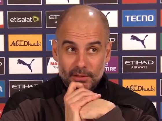 Article image:(Video) Guardiola says ‘average players’ can only win one title; admits having more money has funded several for City
