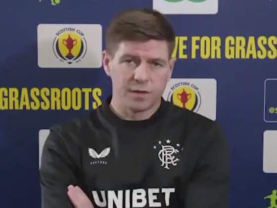 Article image:(Video) ‘I was really proud’ – Gerrard praises Arsenal actions against racism in tie with Slavia Prague