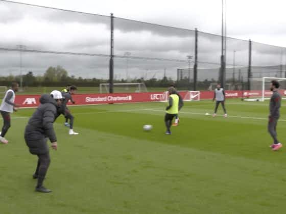 Article image:(Video) The Thiago Drill – Liverpool practice using Spaniard as central lynchpin