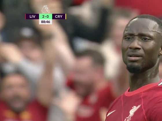 Article image:(Image) Mane compares Keita’s reaction to spectacular volley to famous Cantona celebration