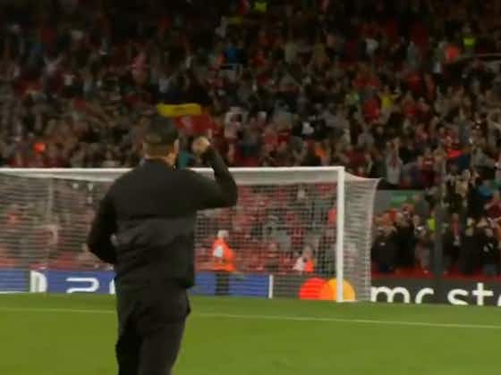 Article image:(Video) Jurgen Klopp salutes delirious Anfield after Liverpool secure remarkable opening Champions League win v AC Milan