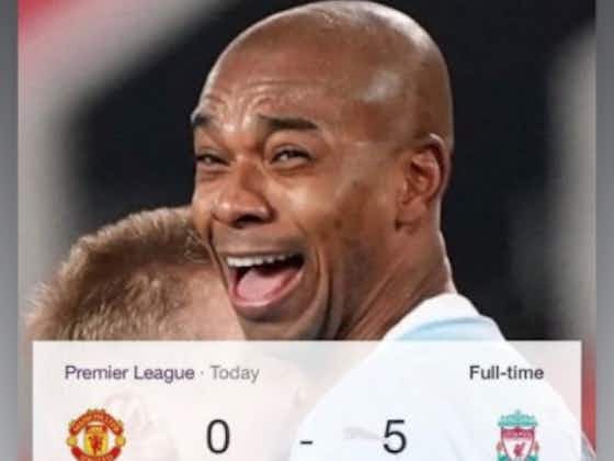 Article image:(Images) Man City star Fernandinho’s son celebrates Liverpool’s Old Trafford win with ruthless IG stories