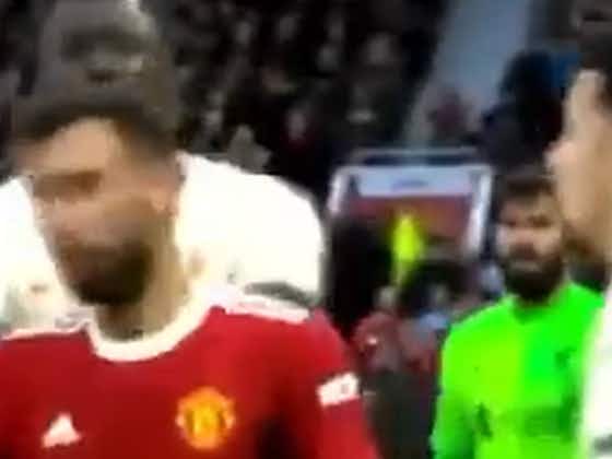 Article image:(Video) Ibrahima Konate gets right into thick of Liverpool-United brawl with shove on Bruno Fernandes