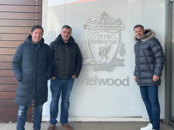 Article image:Jamie Carragher and Robbie Fowler meet local MP as plans for new Melwood move forward