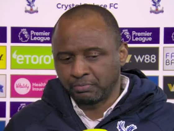 Article image:(Video) Patrick Vieira says the referee “killed” his side with the late penalty for Liverpool