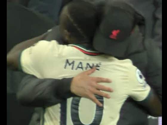 Article image:(Video) Watch Klopp, Diaz, Fowler & Alisson all queueing up to hug Mane after Aston Villa winner