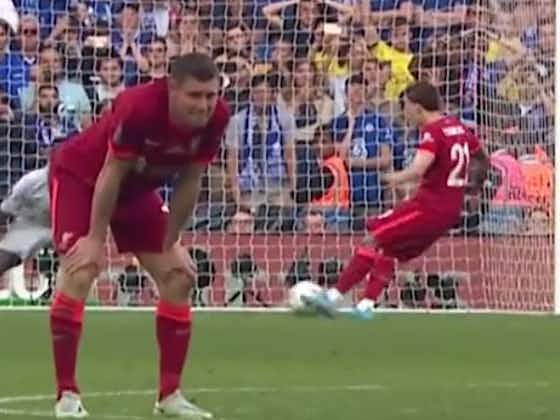 Article image:(Video) James Milner can’t bear to watch as Kostas Tsimikas scores the winning penalty for Liverpool in the FA Cup final