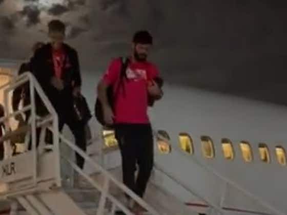 Article image:(Video) Some Liverpool fans worry as Alisson Becker is seen hobbling after FA Cup final victory over Chelsea
