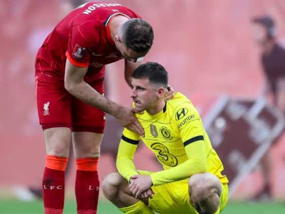 Article image:Jordan Henderson has discussed why he comforted Mason Mount after Liverpool won the FA Cup final shoot-out