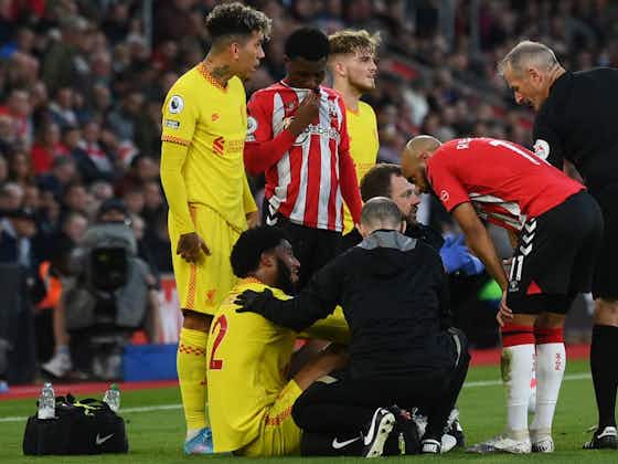 Article image:Injury update on Joe Gomez as Jurgen Klopp thinks the defender is ‘probably lucky’ but is seen with ‘crutches’ and ‘a protective boot’