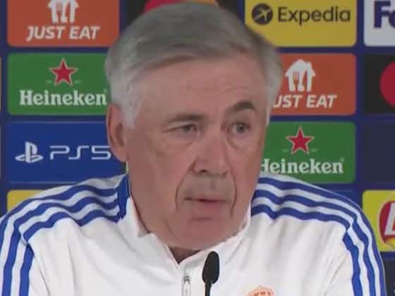 Article image:Carlo Ancelotti responds to Mo Salah’s comments on wanting to play Real Madrid in the Champions League final
