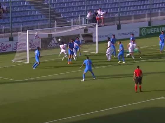 Article image:(Video) Jarell Quansah scores semi-final winner for England Under 19s and sends them to the Euros final in Slovakia