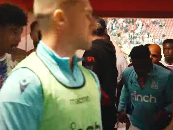 Article image:(Video) Joel Ward waits for Jordan Henderson as the Liverpool players leave the Anfield pitch following Crystal Palace draw