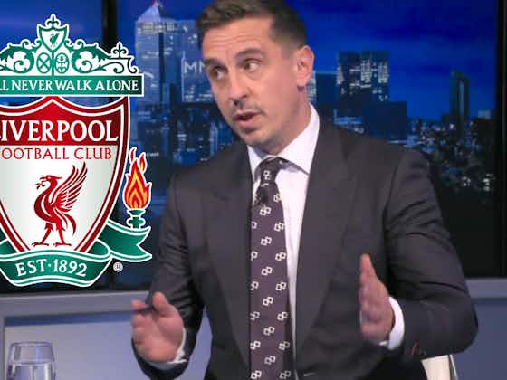 Article image:(Video) ‘Absolutely obscene’ – Gary Neville blown away by 23-year-old Liverpool star’s ‘ridiculous’ numbers
