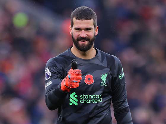 Article image:Liverpool reporter hints at projected Alisson return date as Klopp’s injury list begins to clear