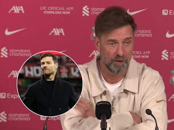 Article image:(Video) Everything Jurgen Klopp had to say about Xabi Alonso’s bombshell announcement