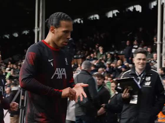 Article image:(Video) Van Dijk spotted strapped up after picking up injury for Liverpool