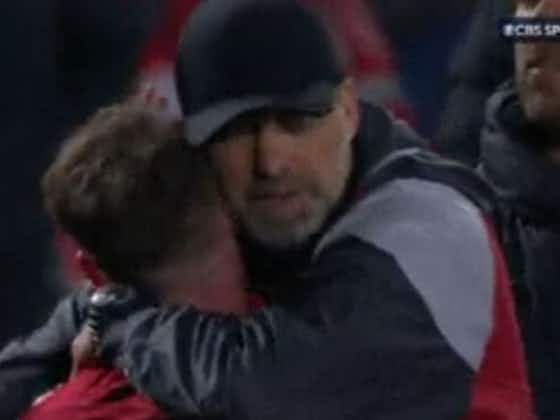Article image:(Video) What Klopp did with Mac Allister at full-time will melt Liverpool fans’ hearts