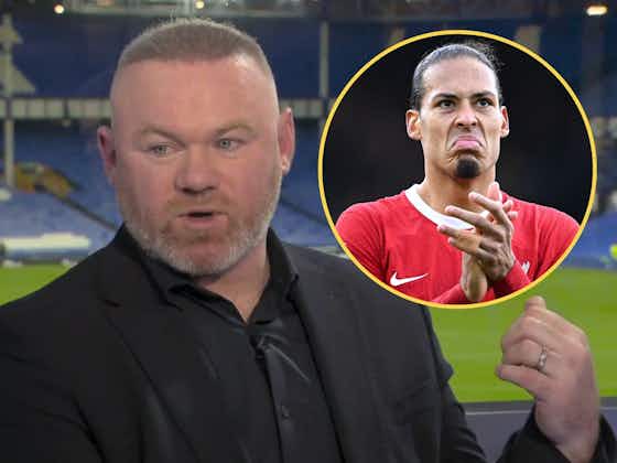 Article image:Wayne Rooney can’t believe what Van Dijk did immediately after awful Everton defeat